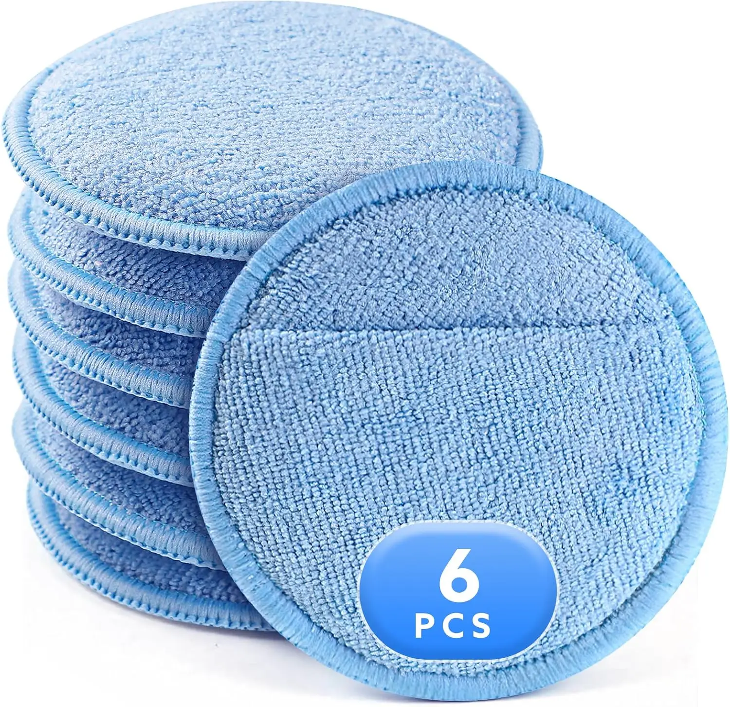 6 PCS Wax Applicator Pads, 5-inch Diameter Polishing Pad with Finger Pocket, Microfiber Buffing Pads and Car Wax Applicator Foam
6 PCS Wax Applicator Pads, 5-inch Diameter Polishing Pad with Finger Pocket, Microfiber Buffing Pads and Car Wax Applicator Foam