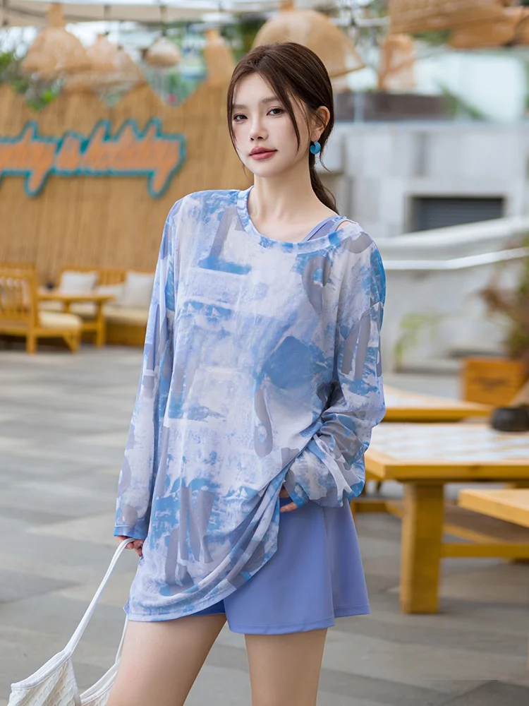 Купальник из двух частей с длинными рукавами и высокой талией для женщин, для термальных источников, плавания, фитнеса, спорта, больших размеров
Купальник из двух частей с длинными рукавами и высокой талией для женщин, для термальных источников, плавания, фитнеса, спорта, больших размеров