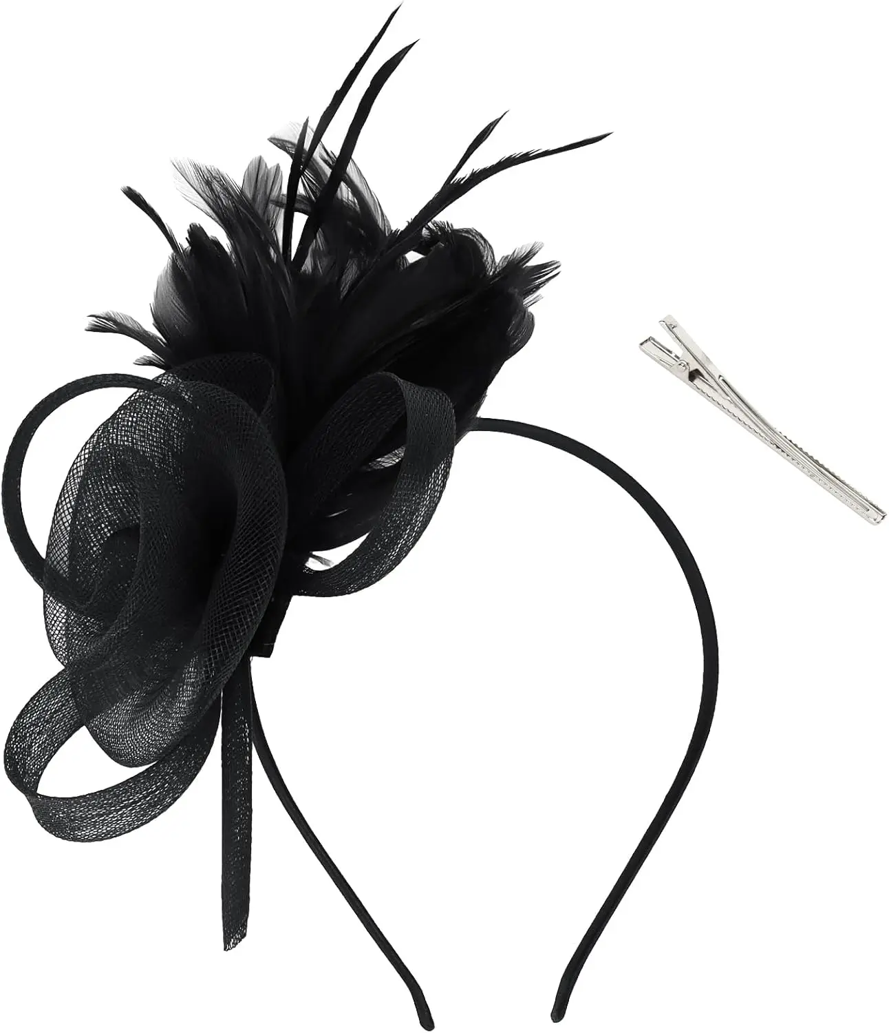 Fascinators Hats with Feather for Women 2026 Derby Hats Small Tea Party Hat with Headband
Fascinators Hats with Feather for Women 2026 Derby Hats Small Tea Party Hat with Headband