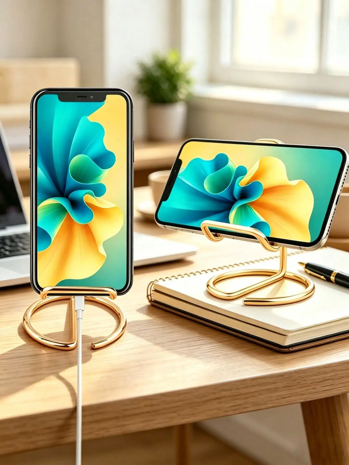 1pc Minimalist Metal Alloy Phone Stand, Suitable For Living Room, Bedroom, Office Desk, Study Back To School
1pc Minimalist Metal Alloy Phone Stand, Suitable For Living Room, Bedroom, Office Desk, Study Back To School