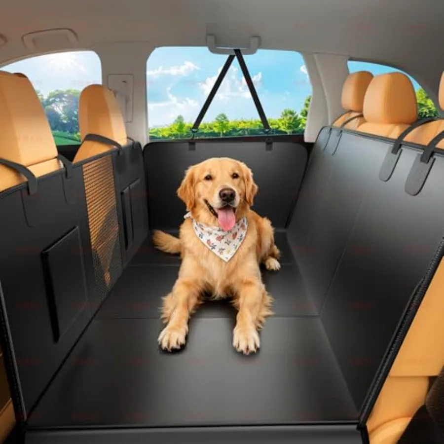 Dog Car Seat Cover for Back Seat 52x65 Waterproof Hard-Bottom Hammock with Side Flaps Heavy-Duty 450lbs Non-Slip Scratch-Proof
Dog Car Seat Cover for Back Seat 52x65 Waterproof Hard-Bottom Hammock with Side Flaps Heavy-Duty 450lbs Non-Slip Scratch-Proof