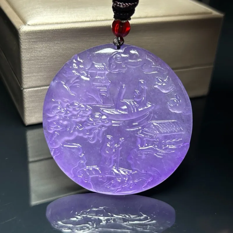 Elegant Temperament Fashionable Purple Round Brand Pendant
Elegant Temperament Fashionable Purple Round Brand Pendant