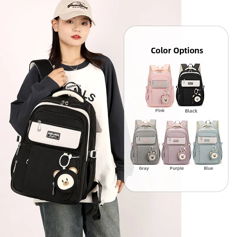 New Quality Large Capacity Dual-Shoulder Backpack for Junior And High School Girls Multi-Layer Style Oxford Cloth Bag
New Quality Large Capacity Dual-Shoulder Backpack for Junior And High School Girls Multi-Layer Style Oxford Cloth Bag