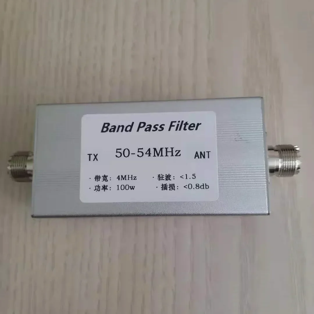 1pc 100w 50-54MHz band pass filter BPF 6 meter wave filter to improve anti-interference ability
1pc 100w 50-54MHz band pass filter BPF 6 meter wave filter to improve anti-interference ability