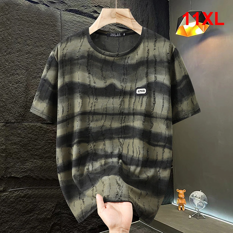 10XL 11XL Plus Size T-shirt Men Summer Short Sleeve Tops Tees Male Fashion Casual Tie-dye Ripped T-shirt Big Size 11XL
10XL 11XL Plus Size T-shirt Men Summer Short Sleeve Tops Tees Male Fashion Casual Tie-dye Ripped T-shirt Big Size 11XL
