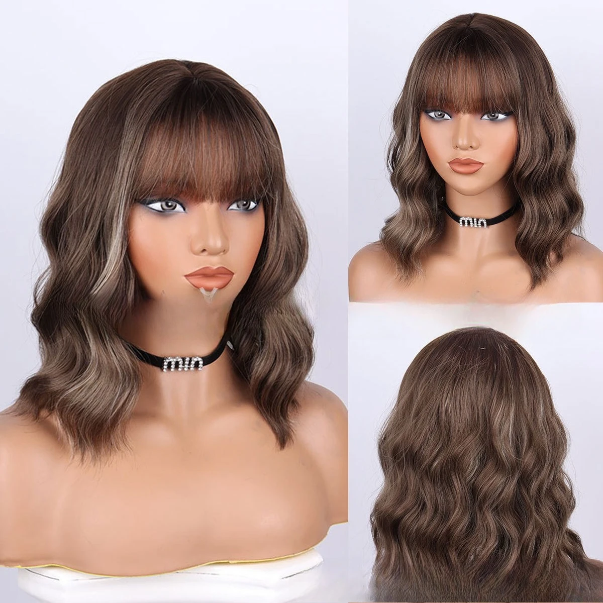Wig Female Short Curly Hair Clavicle Hair Japanese and Korean Bobo Head Wig Full Head Cover Breathable
Wig Female Short Curly Hair Clavicle Hair Japanese and Korean Bobo Head Wig Full Head Cover Breathable