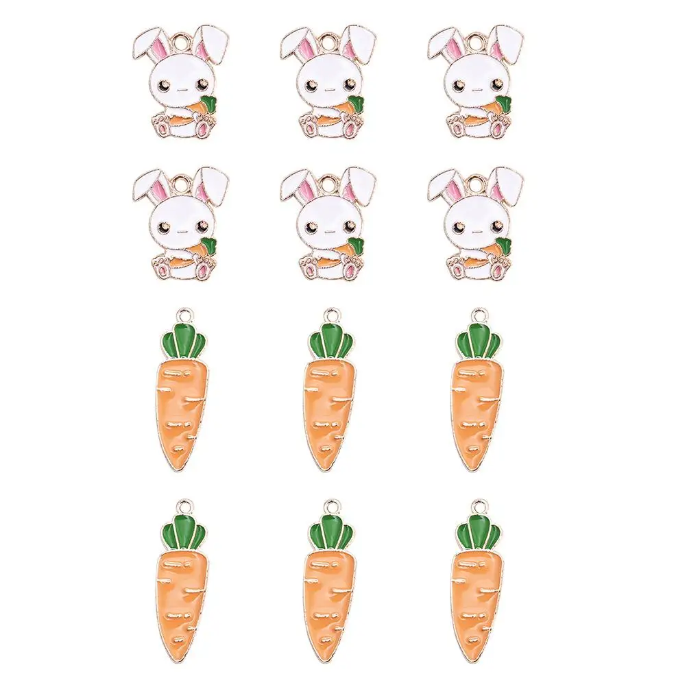 20 Pcs Carrot Rabbit naments Unique Alloy Pendants DIY Crafts Necklace Decorative Accessories Easter Jewelry Making
20 Pcs Carrot Rabbit naments Unique Alloy Pendants DIY Crafts Necklace Decorative Accessories Easter Jewelry Making