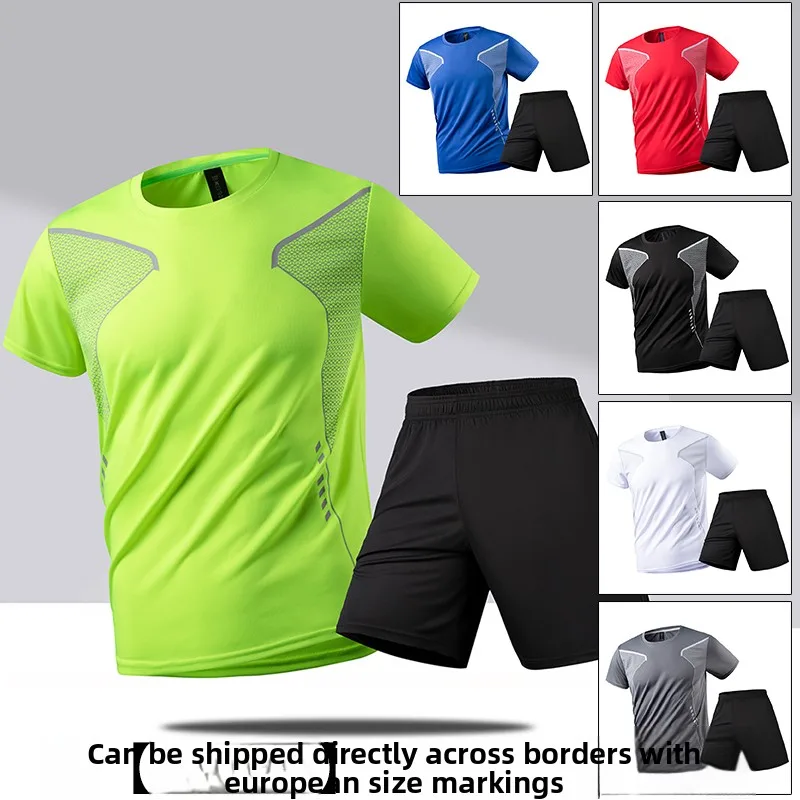 Sports 2026 New Summer Mens Quick Dry Sports Set Breathable Stretch Running Basketball Gym Fitness Training Activewear
Sports 2026 New Summer Mens Quick Dry Sports Set Breathable Stretch Running Basketball Gym Fitness Training Activewear