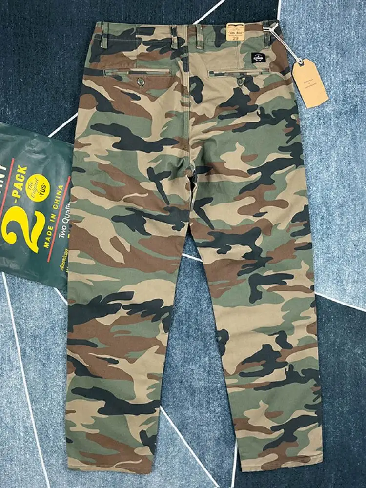 Pure Cotton Camouflage Casual Pants Men's Spring American Retro Workwear Straight Leg Long Trousers Ameika Sle Japanese Trend
Pure Cotton Camouflage Casual Pants Men's Spring American Retro Workwear Straight Leg Long Trousers Ameika Sle Japanese Trend