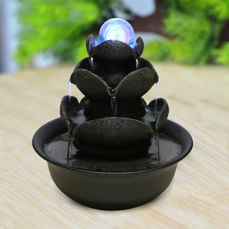 Zen Indoor Water Fountain With LED Light Waterfall Tabletop Feng Shui Relaxation Spring Sound Desktop
Zen Indoor Water Fountain With LED Light Waterfall Tabletop Feng Shui Relaxation Spring Sound Desktop