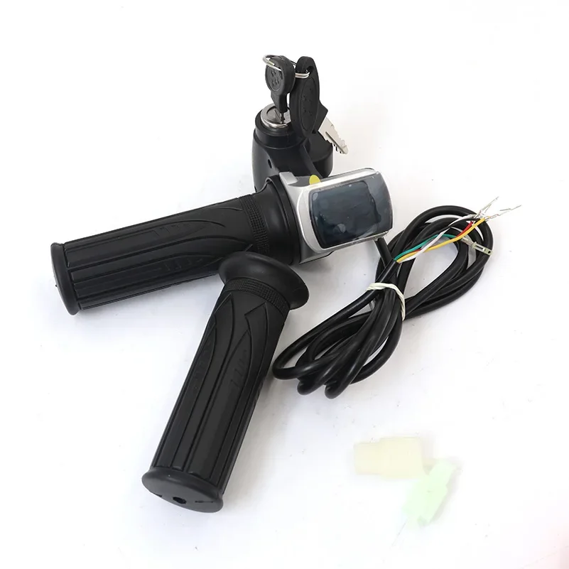 24V 36V 48V LCD Handle Accelerator Throttle Charged Quantity Display Speed Control bar For Electric Scooter
24V 36V 48V LCD Handle Accelerator Throttle Charged Quantity Display Speed Control bar For Electric Scooter