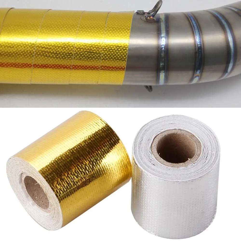 5CM*5M Heat Insulation Wrapping Tape Thermostability Aluminum Foil Exhaust Pipe Protector Modification Accessories
5CM*5M Heat Insulation Wrapping Tape Thermostability Aluminum Foil Exhaust Pipe Protector Modification Accessories