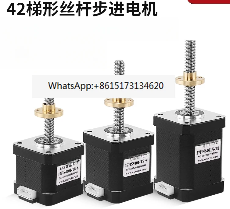 42 линейных винтовых шаговых двигателя T8, высота винтового двигателя 34/40/48/60 мм
42 линейных винтовых шаговых двигателя T8, высота винтового двигателя 34/40/48/60 мм