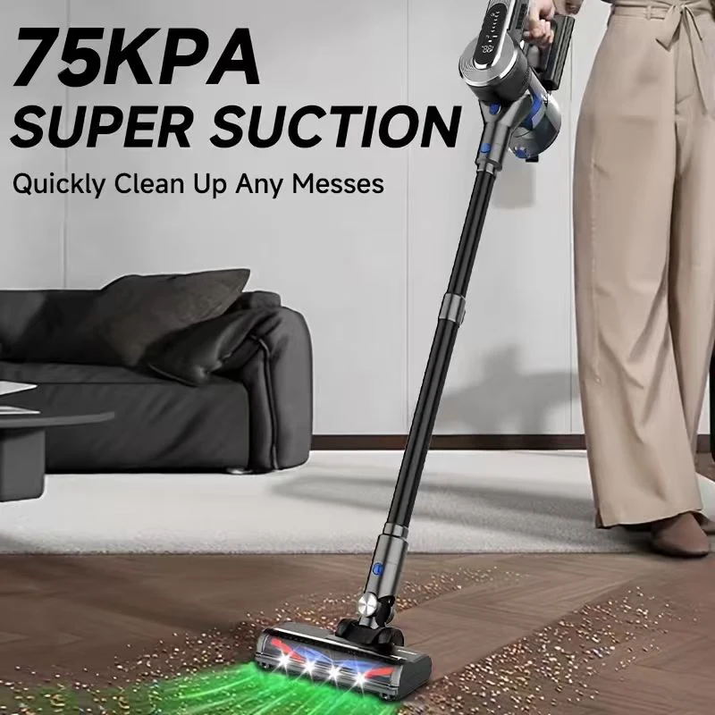 XINSHE 75KPA Cordless Vacuum Cleaner LED Touch Screen 3 Suction Modes Long-term Running Time of 45 Minutes Carpet Sofa and Car
XINSHE 75KPA Cordless Vacuum Cleaner LED Touch Screen 3 Suction Modes Long-term Running Time of 45 Minutes Carpet Sofa and Car