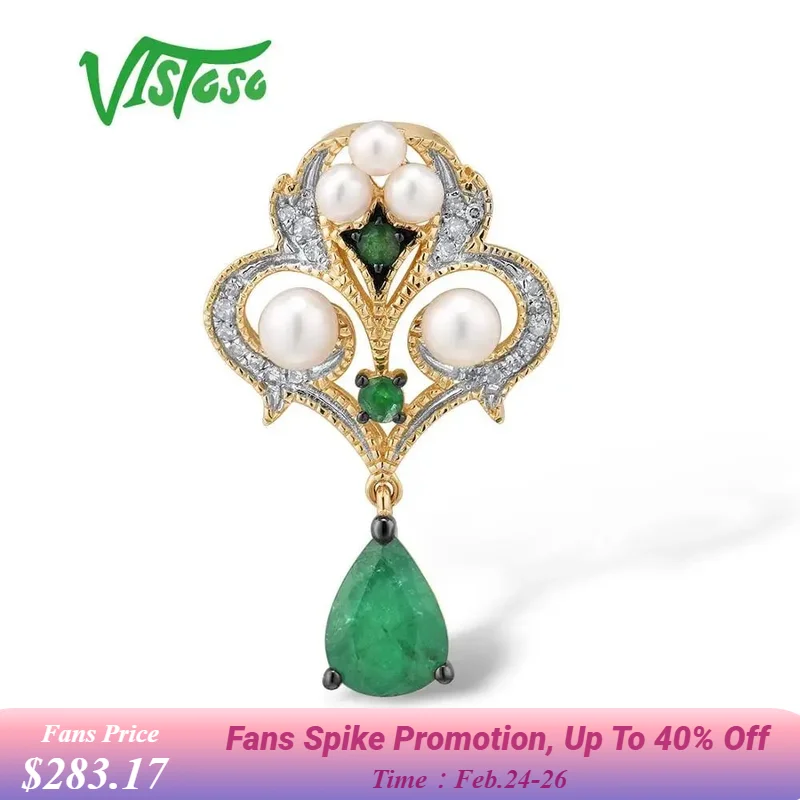 Золотые подвески VISTOSO для женщин, подлинное желтое золото 14 карат 585, волшебный изумруд, пресноводный жемчуг, бриллиант, элегантные ювелирные изделия
Золотые подвески VISTOSO для женщин, подлинное желтое золото 14 карат 585, волшебный изумруд, пресноводный жемчуг, бриллиант, элегантные ювелирные изделия
