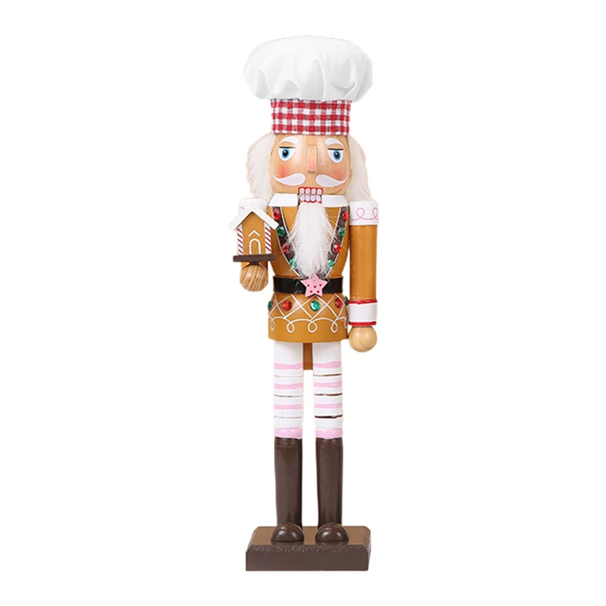 Wooden Nutcracker Ornaments Christmas Decorations Wood Figurine Puppet Toys Home Table Decor 15 Inch Standing Chef A
Wooden Nutcracker Ornaments Christmas Decorations Wood Figurine Puppet Toys Home Table Decor 15 Inch Standing Chef A