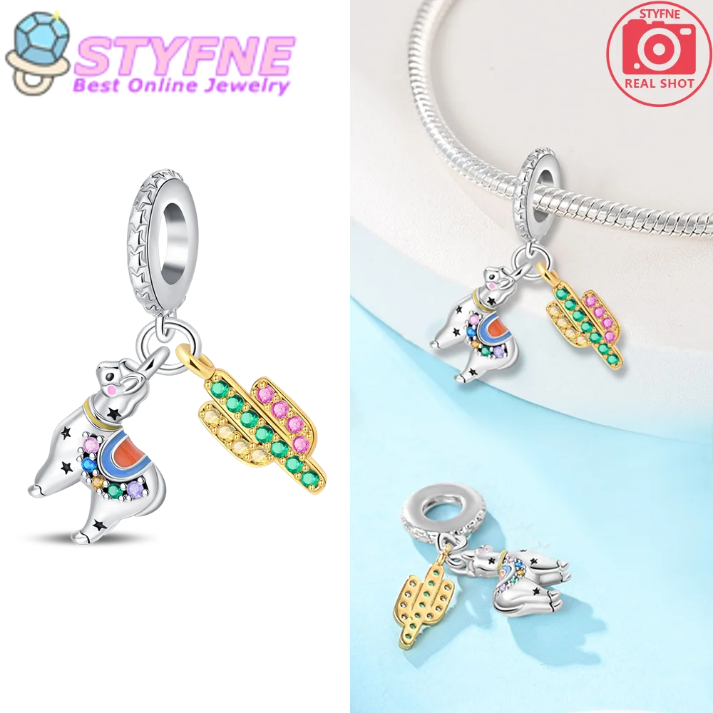 Actual 925 Sterling Silver Star Cute Alpaca Feet Two-Piece Set Charm Fit DIY Bracelet Necklace For Ladies Wedding Jewelry Gift
Actual 925 Sterling Silver Star Cute Alpaca Feet Two-Piece Set Charm Fit DIY Bracelet Necklace For Ladies Wedding Jewelry Gift