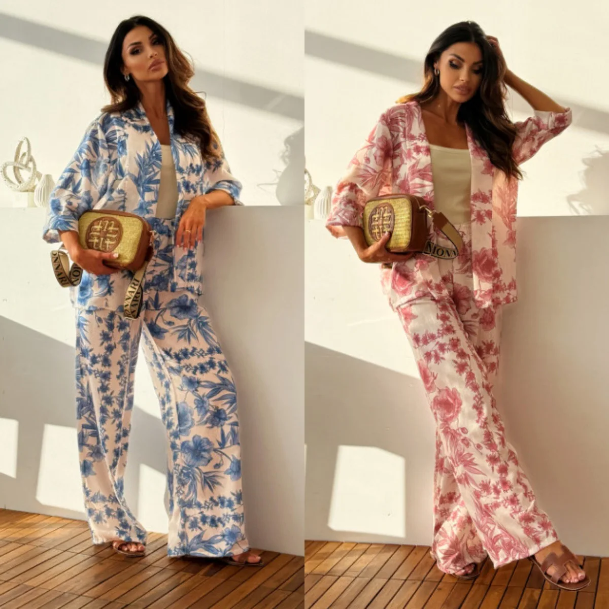 2025 Spring/Summer Fashion American women's suit Travel comfort Vacation style leisure set
2025 Spring/Summer Fashion American women's suit Travel comfort Vacation style leisure set