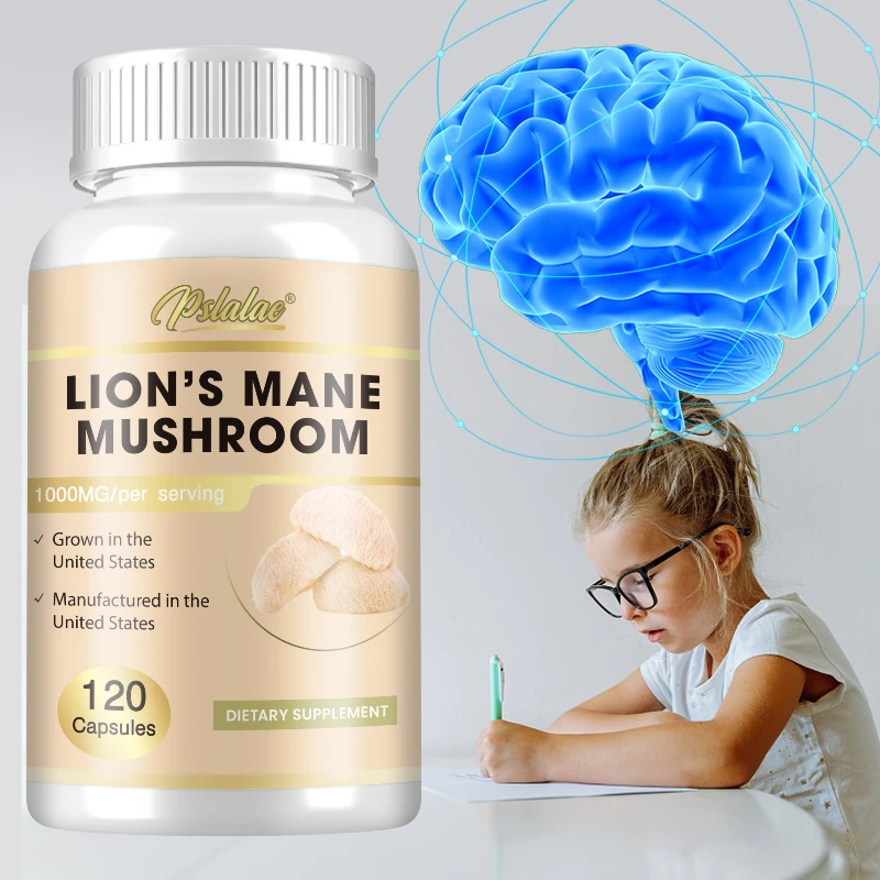 Lion's Mane Mushroom Supplement - Brain Nervous System Health and Memory Supplements Immunity Sleep Energy Mood Support
Lion's Mane Mushroom Supplement - Brain Nervous System Health and Memory Supplements Immunity Sleep Energy Mood Support