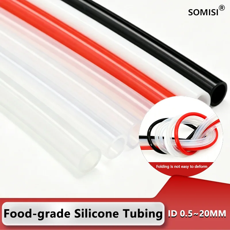 1/3M Food Grade Silicone Tube ID 0.5 1 2 3 4 5 6 8 9 10 12 14 16 20mm Drink Pipe Water Connector Soft Pipe Flexible Rubber Hose
1/3M Food Grade Silicone Tube ID 0.5 1 2 3 4 5 6 8 9 10 12 14 16 20mm Drink Pipe Water Connector Soft Pipe Flexible Rubber Hose