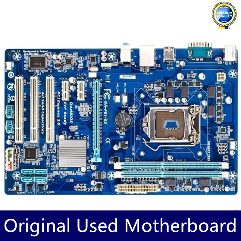 For Used GA-P61-S3 P61-S3 Motherboard Desktop LGA1155 H61 Socket LGA 1155 i3 i5 i7 16GB DDR3 Original Mainboard
For Used GA-P61-S3 P61-S3 Motherboard Desktop LGA1155 H61 Socket LGA 1155 i3 i5 i7 16GB DDR3 Original Mainboard