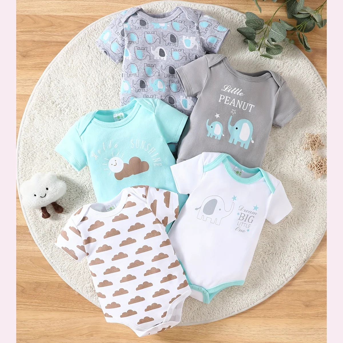 Baby boy clothes Baby boy onesies 5PCS summer Short-sleeved jumpsuit 100% cotton fabric Suitable for 0-12 months
Baby boy clothes Baby boy onesies 5PCS summer Short-sleeved jumpsuit 100% cotton fabric Suitable for 0-12 months