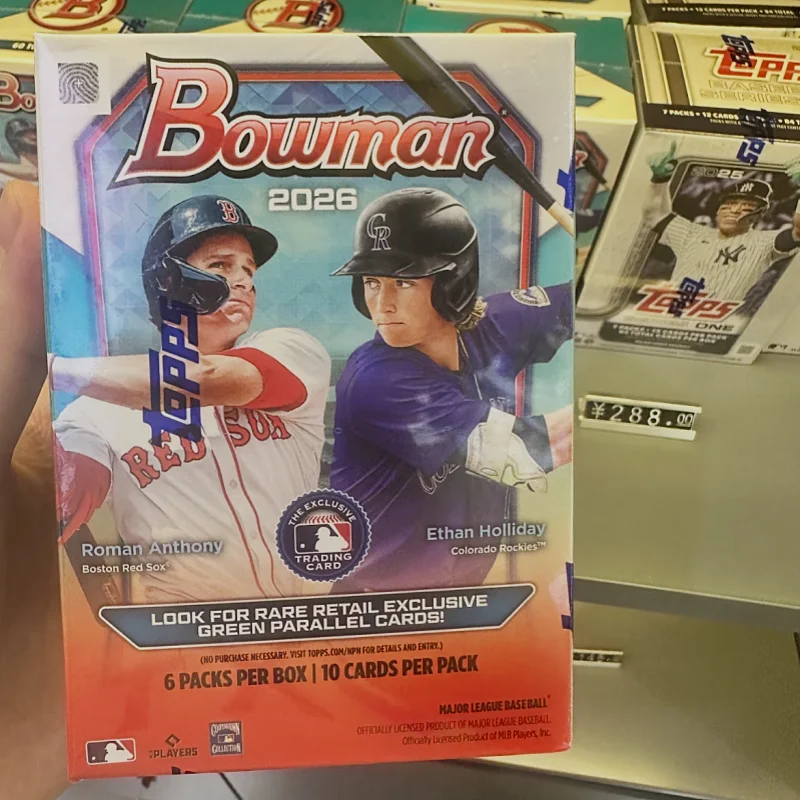 Hot Sale Original Topps Bowman Baseball Trading Cards Hobby Mega Mystery Box Collectible Cards For Adult Birthday Gift
Hot Sale Original Topps Bowman Baseball Trading Cards Hobby Mega Mystery Box Collectible Cards For Adult Birthday Gift