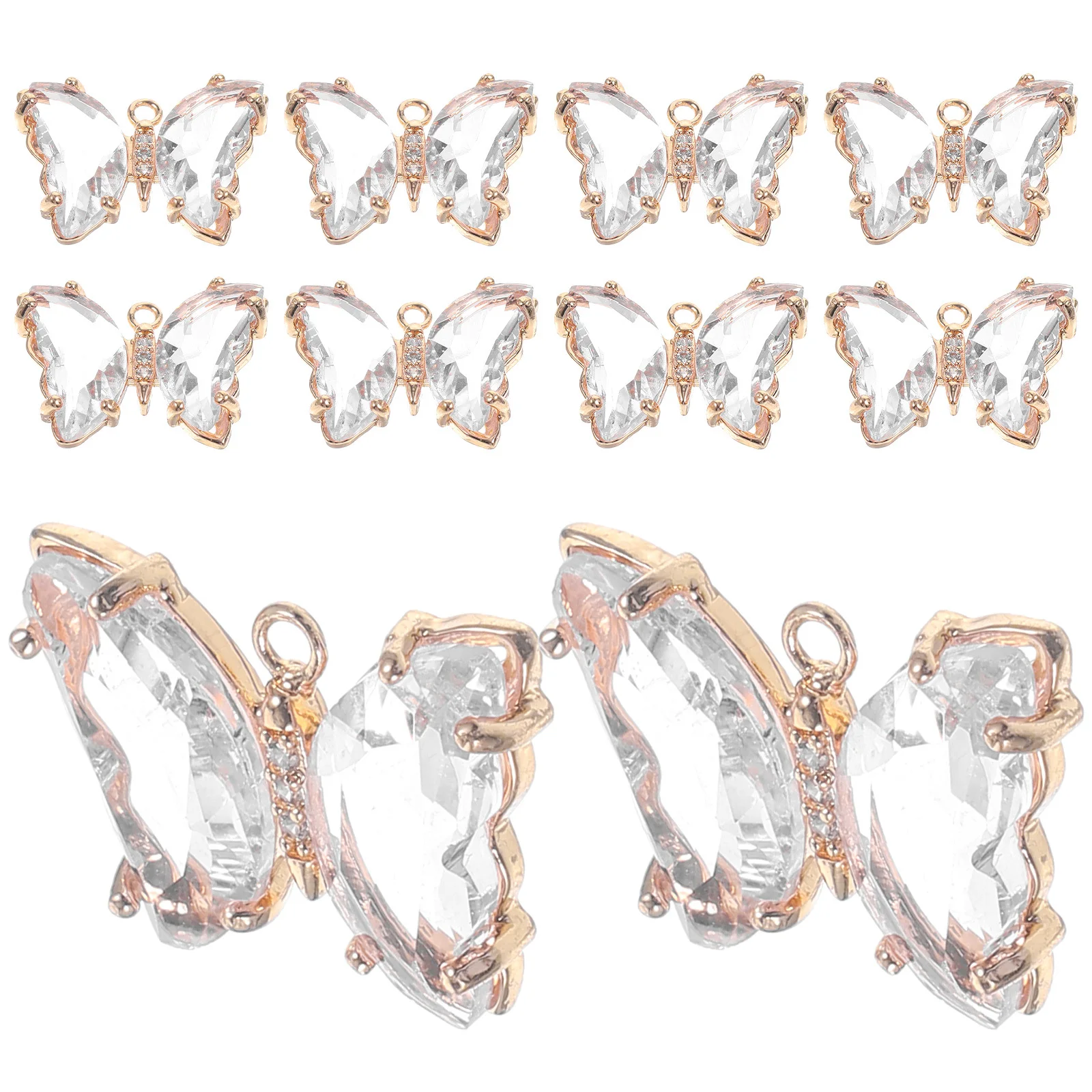 10Pcs Crystal Glass Butterfly Charms Unique Beads for Necklace Keychain Decorative Ornaments Butterfly Charms Unique Beads
10Pcs Crystal Glass Butterfly Charms Unique Beads for Necklace Keychain Decorative Ornaments Butterfly Charms Unique Beads