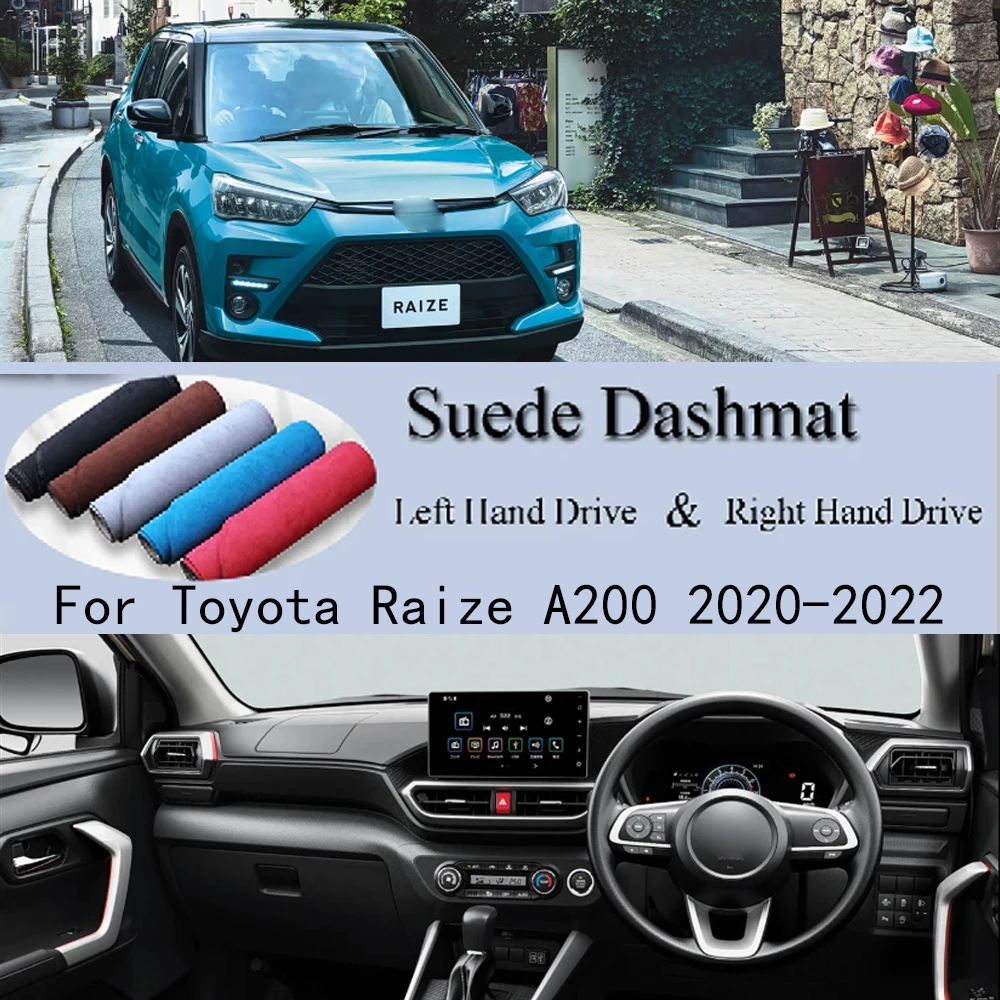 For Toyota Raize A200 2020 2021 2022 Suede Leather Dashmat Dash Mat Cover Dashboard Pad Protect Anti-Slip Carpet Car Accessories
For Toyota Raize A200 2020 2021 2022 Suede Leather Dashmat Dash Mat Cover Dashboard Pad Protect Anti-Slip Carpet Car Accessories