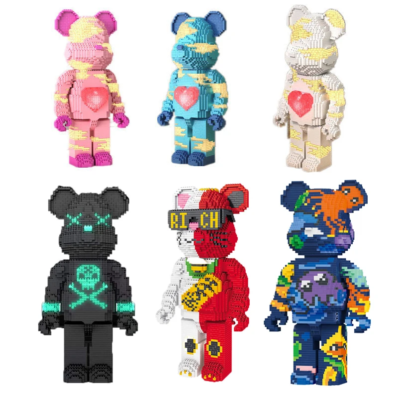 Kawaii Bear микро строительный блок со светом, развивающие мини-кирпичные фигурки, игрушки для мальчиков, детей, подарки на день рождения
Kawaii Bear микро строительный блок со светом, развивающие мини-кирпичные фигурки, игрушки для мальчиков, детей, подарки на день рождения