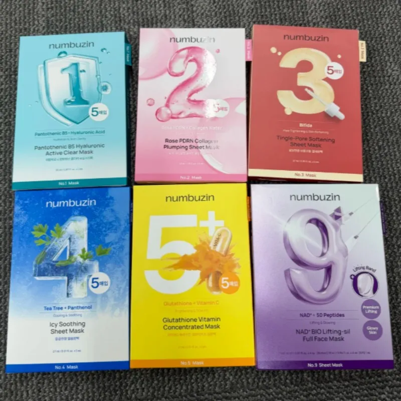 NUMBUZIN No.1/2/3/4/5/9 Korean Sheet Mask, Pantothenic Acid, Rose PDRN, Bifida, Tea Tree, Glutathione, NAD+ , Hydrating Brighten
NUMBUZIN No.1/2/3/4/5/9 Korean Sheet Mask, Pantothenic Acid, Rose PDRN, Bifida, Tea Tree, Glutathione, NAD+ , Hydrating Brighten
