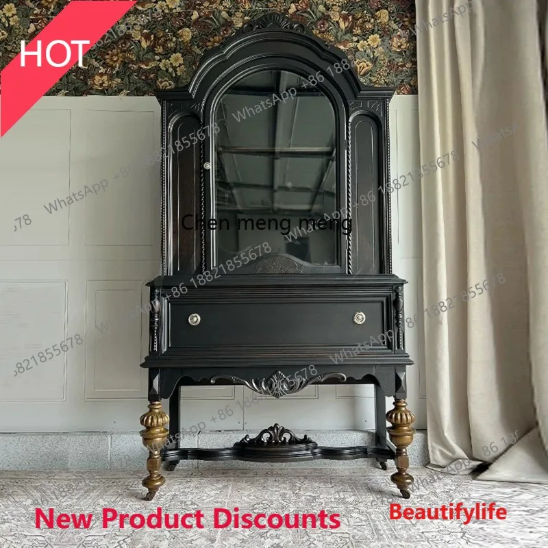 Американский твердый деревянный французский ресторан, настенная стеклянная дверь, винный шкаф, боковой шкаф для хранения в стиле ретро
Американский твердый деревянный французский ресторан, настенная стеклянная дверь, винный шкаф, боковой шкаф для хранения в стиле ретро