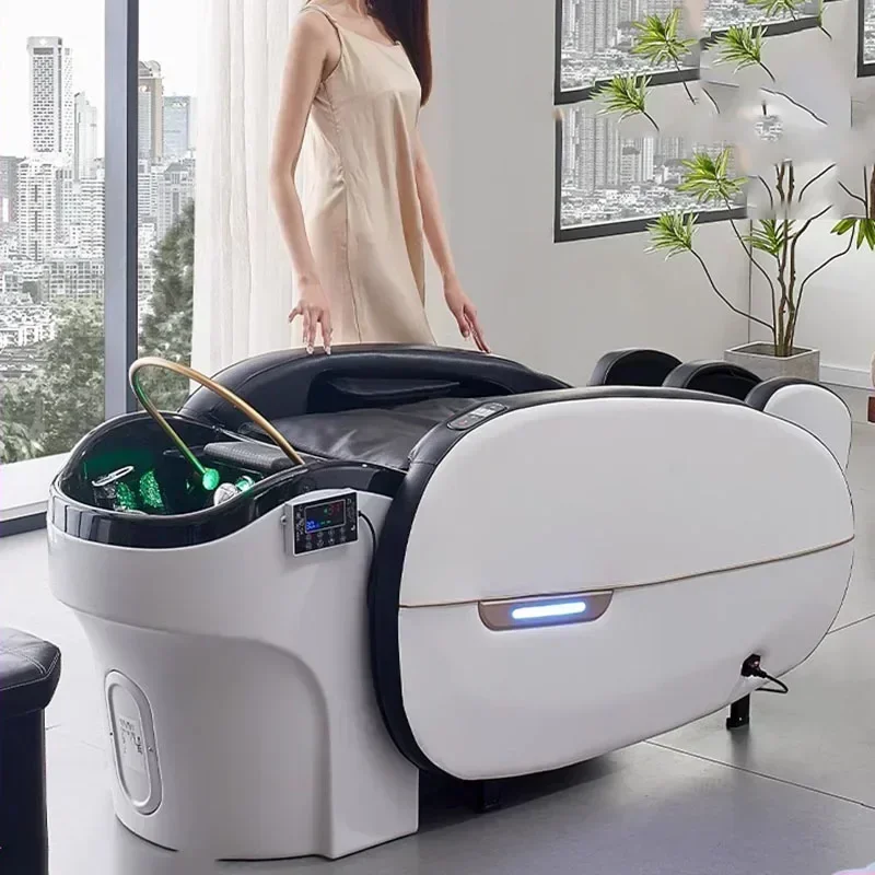 Treatment Japanese Scalp Water Spa Bed Comfortable Luxury Stretcher Shampoo Bowl Sink Reclining Spa Capilar Japones Cosmetic
Treatment Japanese Scalp Water Spa Bed Comfortable Luxury Stretcher Shampoo Bowl Sink Reclining Spa Capilar Japones Cosmetic