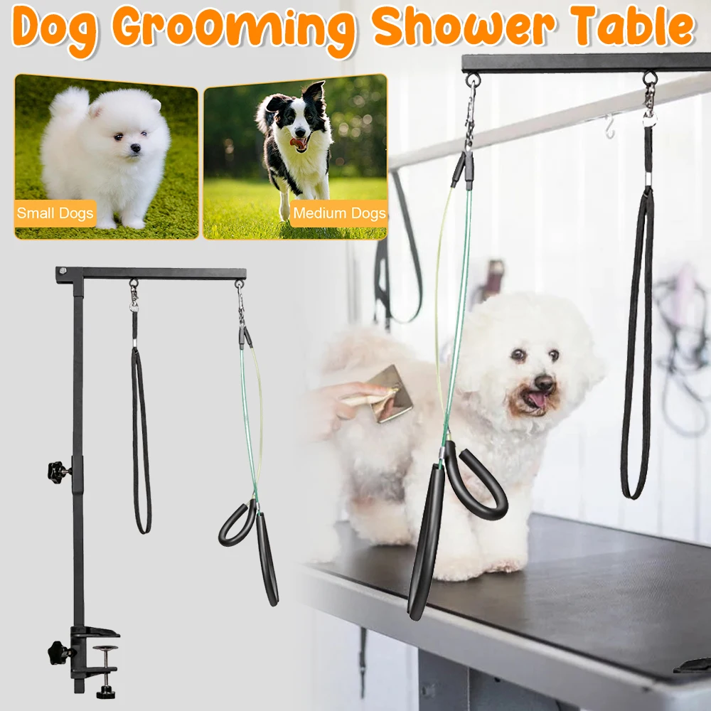 Сверхмощный кронштейн для стола для ухода за домашними животными, телескопическая вешалка из нержавеющей стали с регулируемой высотой, подходит для столов толщиной 2 дюйма для собак и кошек
Сверхмощный кронштейн для стола для ухода за домашними животными, телескопическая вешалка из нержавеющей стали с регулируемой высотой, подходит для столов толщиной 2 дюйма для собак и кошек