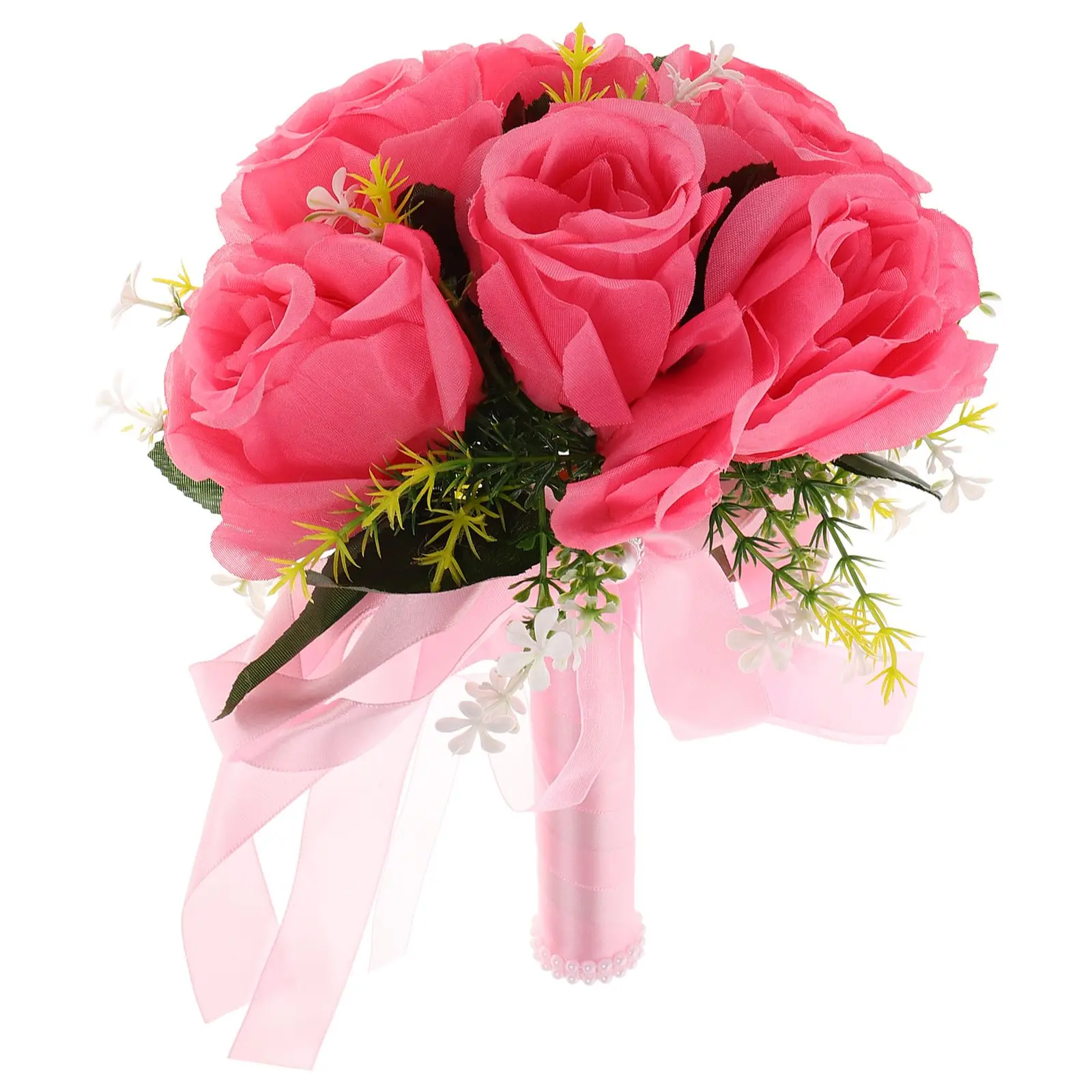 Artificial Roses Bridal Bouquet Satin Ribbon Realistic Flowers Elegant Design Lightweight Wedding Party Fake Flower Bouquet
Artificial Roses Bridal Bouquet Satin Ribbon Realistic Flowers Elegant Design Lightweight Wedding Party Fake Flower Bouquet