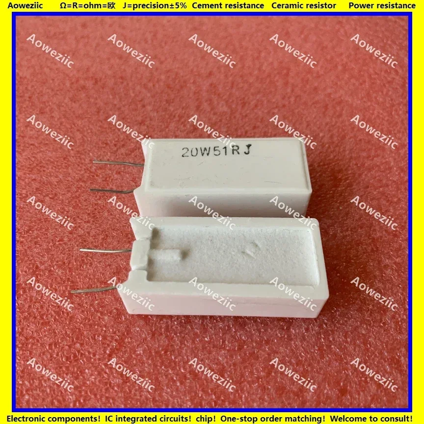 10Pcs 20W51RJ RX27-5 Vertical Cement Resistance 20W 51 ohm 51R 51RJ 20W51R Ceramic Resistance precision 5% Power resistance
10Pcs 20W51RJ RX27-5 Vertical Cement Resistance 20W 51 ohm 51R 51RJ 20W51R Ceramic Resistance precision 5% Power resistance
