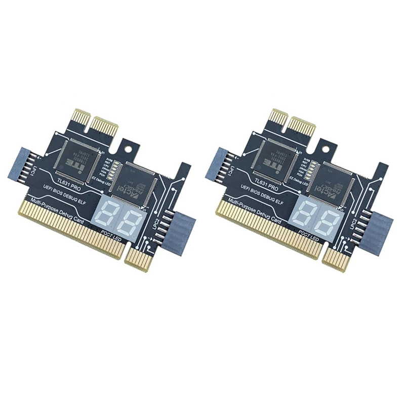 2X TL631 Pro Multifunction Desktop Laptop LPC-DEBUG Post Card PCI PCI-E Mini PCI-E Motherboard Diagnostic Analyzer,A
2X TL631 Pro Multifunction Desktop Laptop LPC-DEBUG Post Card PCI PCI-E Mini PCI-E Motherboard Diagnostic Analyzer,A