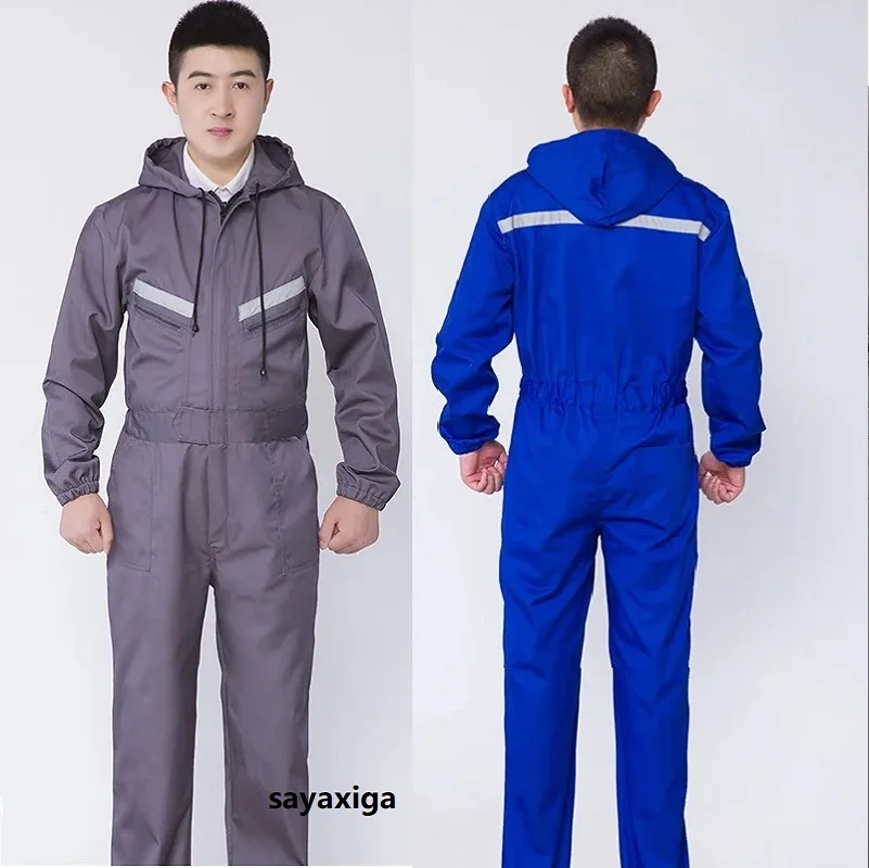 Reflective One-piece Overalls With Hood Men's Long-sleeved Labor Protection Overalls, Spray Paint, Auto Repair Protective Suits
Reflective One-piece Overalls With Hood Men's Long-sleeved Labor Protection Overalls, Spray Paint, Auto Repair Protective Suits