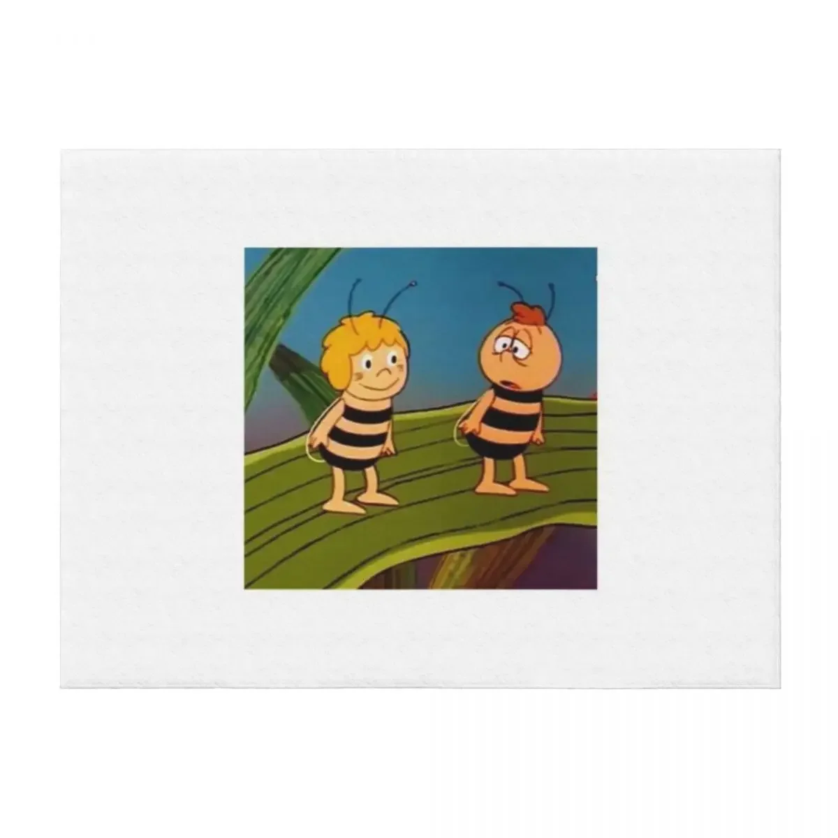Maya the bee Throw Blanket Plaid on the sofa Fashion Sofas Hairys Polar Blankets 
Maya the bee Throw Blanket Plaid on the sofa Fashion Sofas Hairys Polar Blankets