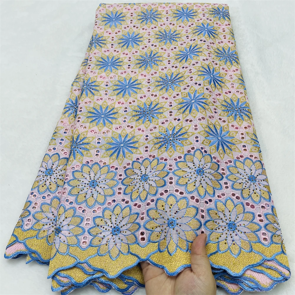 2026 Multicolor African Lace Fabric High Quality 2026 Embroidered Cotton Nigerian Swiss Voile 100%Cotton Fabric For Women Sewing
2026 Multicolor African Lace Fabric High Quality 2026 Embroidered Cotton Nigerian Swiss Voile 100%Cotton Fabric For Women Sewing