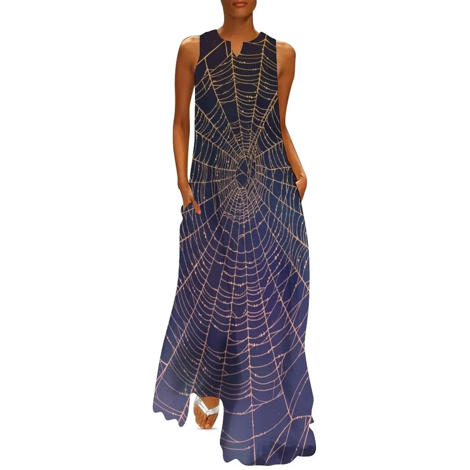 Spider Web With Dew Drops, Night Sky Long Dress long sleeve dress long dress women summer
Spider Web With Dew Drops, Night Sky Long Dress long sleeve dress long dress women summer