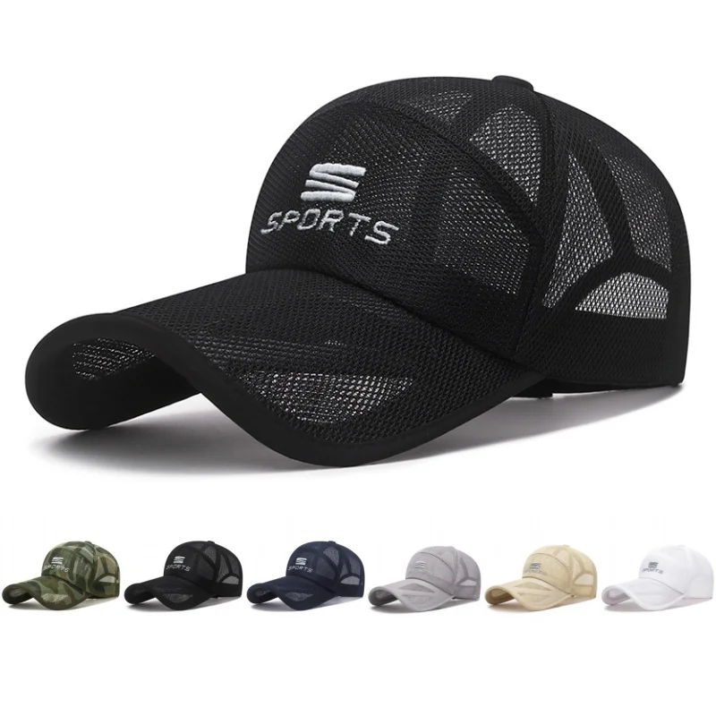 Summer Full Mesh Breathable Quick Drying Cap SPORTS Letter Sunhat Men Women Anti-UV Tennis Golf Baseball Hiking Sport Cap Visors
Summer Full Mesh Breathable Quick Drying Cap SPORTS Letter Sunhat Men Women Anti-UV Tennis Golf Baseball Hiking Sport Cap Visors