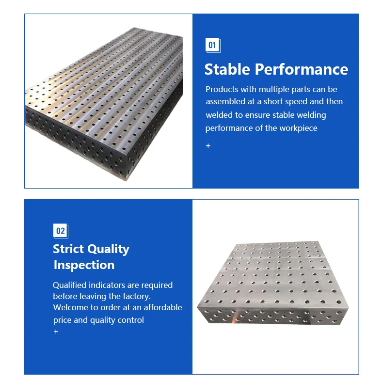 Manufacturer Customization Multifunction Flexible Cast Iron Welding Table with Platform Fixture and Jig Design
Manufacturer Customization Multifunction Flexible Cast Iron Welding Table with Platform Fixture and Jig Design