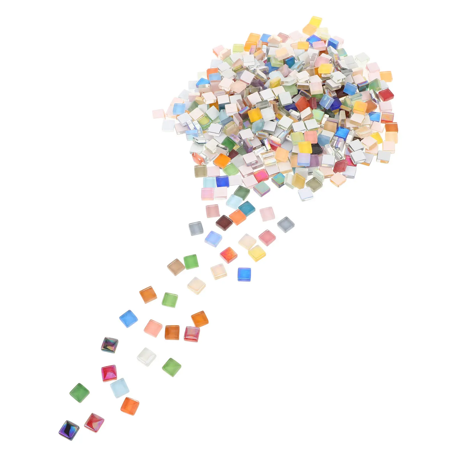 450Pcs Glass Mosaic Materials Kit Colorful Stained Tiles Easy Grasp for Kids DIY Crafts Picture Frames Flower Pots Schools
450Pcs Glass Mosaic Materials Kit Colorful Stained Tiles Easy Grasp for Kids DIY Crafts Picture Frames Flower Pots Schools