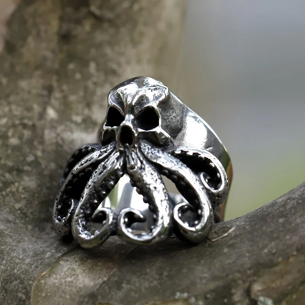 NEW Men's 316L stainless-steel rings Retro Charm Octopus Skull Ring gothic punk animal fashion Jewelry Gifts free shipping
NEW Men's 316L stainless-steel rings Retro Charm Octopus Skull Ring gothic punk animal fashion Jewelry Gifts free shipping
