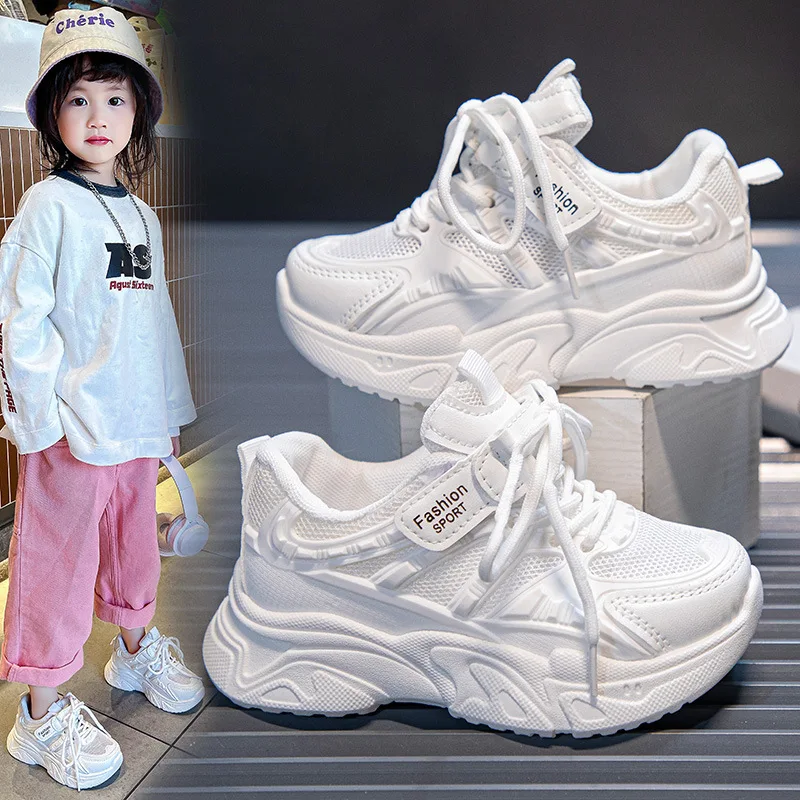 Spring New Fashionable kids shoes Comfortable Cute Casual Girls White Shoes Running Mesh Wear-Resistant Breathable Child Shoes
Spring New Fashionable kids shoes Comfortable Cute Casual Girls White Shoes Running Mesh Wear-Resistant Breathable Child Shoes
