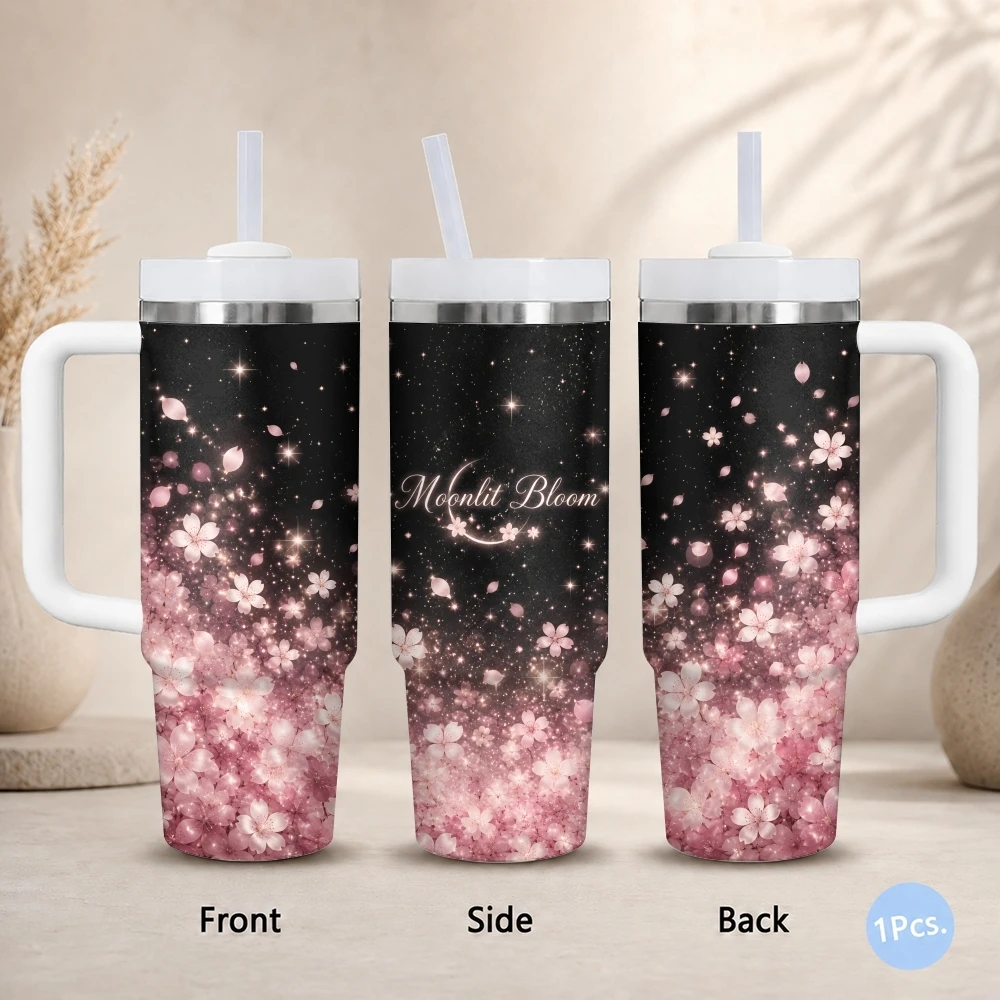 Starry Sakura Night Series Vacuum Flasks 40oz Stainless Steel Insulated Tumbler With Handle & Straw Leakproof Travel Mug
Starry Sakura Night Series Vacuum Flasks 40oz Stainless Steel Insulated Tumbler With Handle & Straw Leakproof Travel Mug