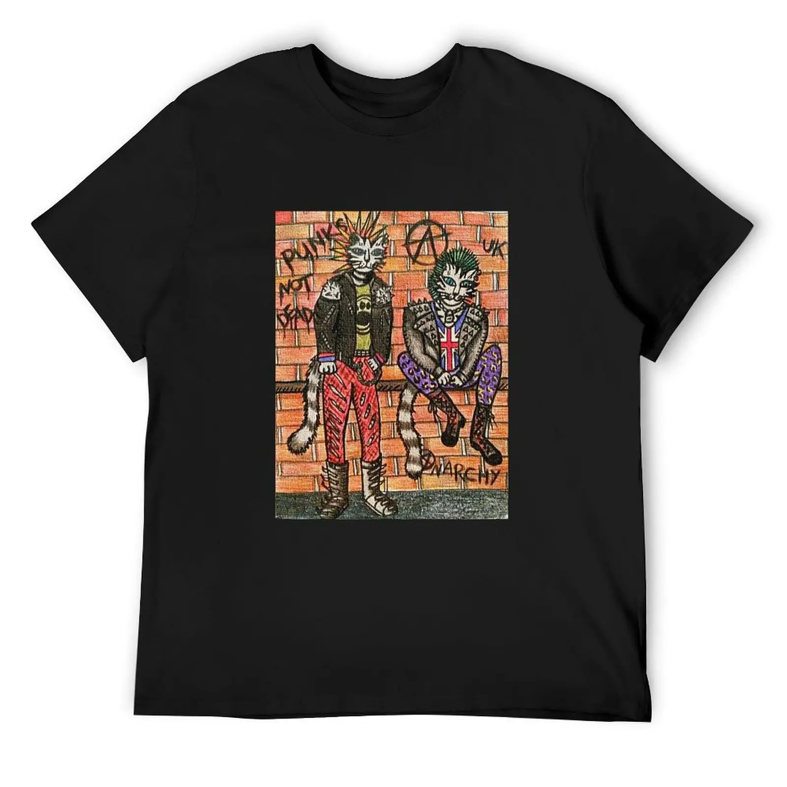 Punk Rock Cats T-Shirt summer tops cotton man t-shirts graphic t shirt vintage croswit shirt man mens t shirts top quality
Punk Rock Cats T-Shirt summer tops cotton man t-shirts graphic t shirt vintage croswit shirt man mens t shirts top quality