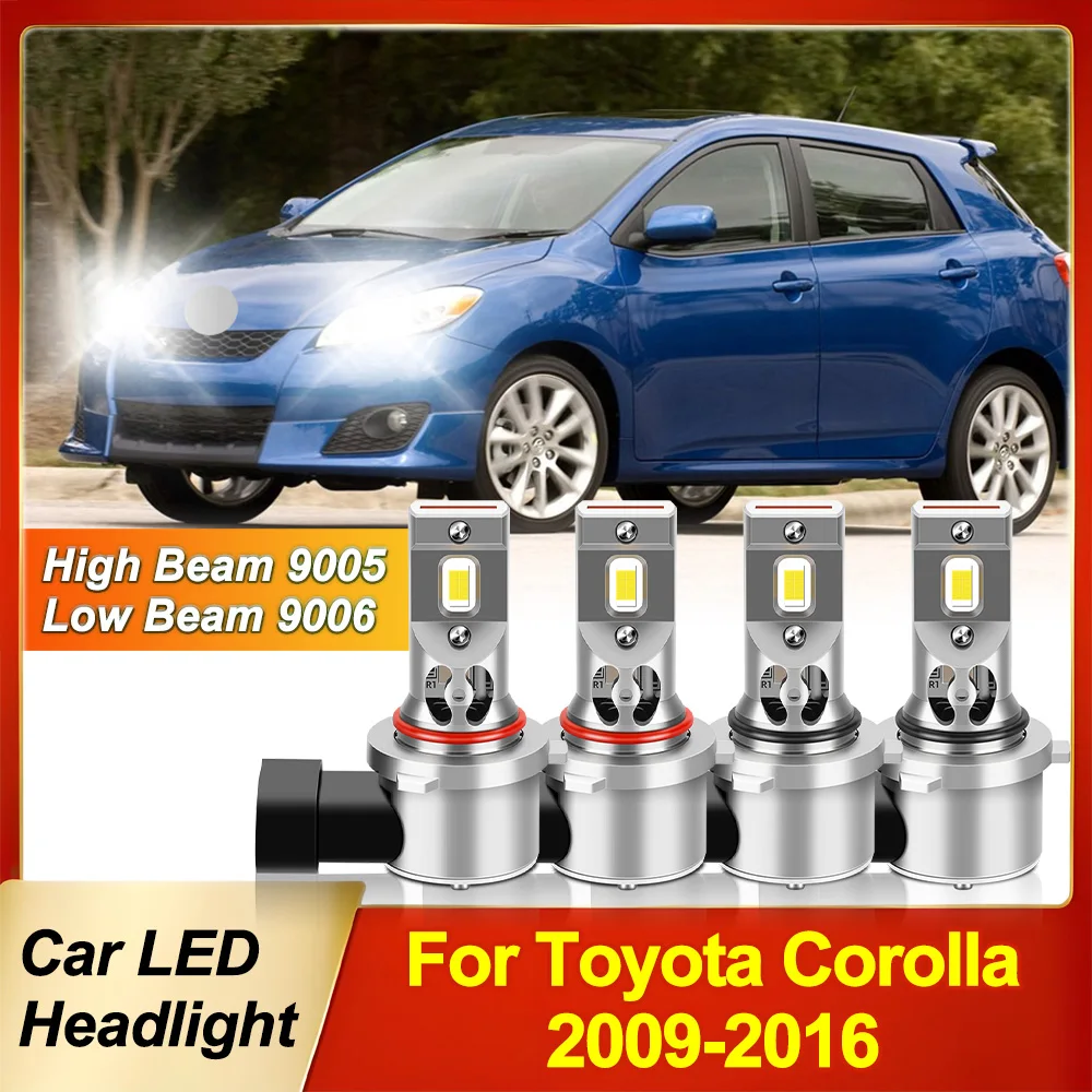 Super Bright LED White 6000K Headlights High Low Beam Kit 4PCS For Toyota Corolla 2009 2010 2011 2012 2013 2014 2015 2016
Super Bright LED White 6000K Headlights High Low Beam Kit 4PCS For Toyota Corolla 2009 2010 2011 2012 2013 2014 2015 2016