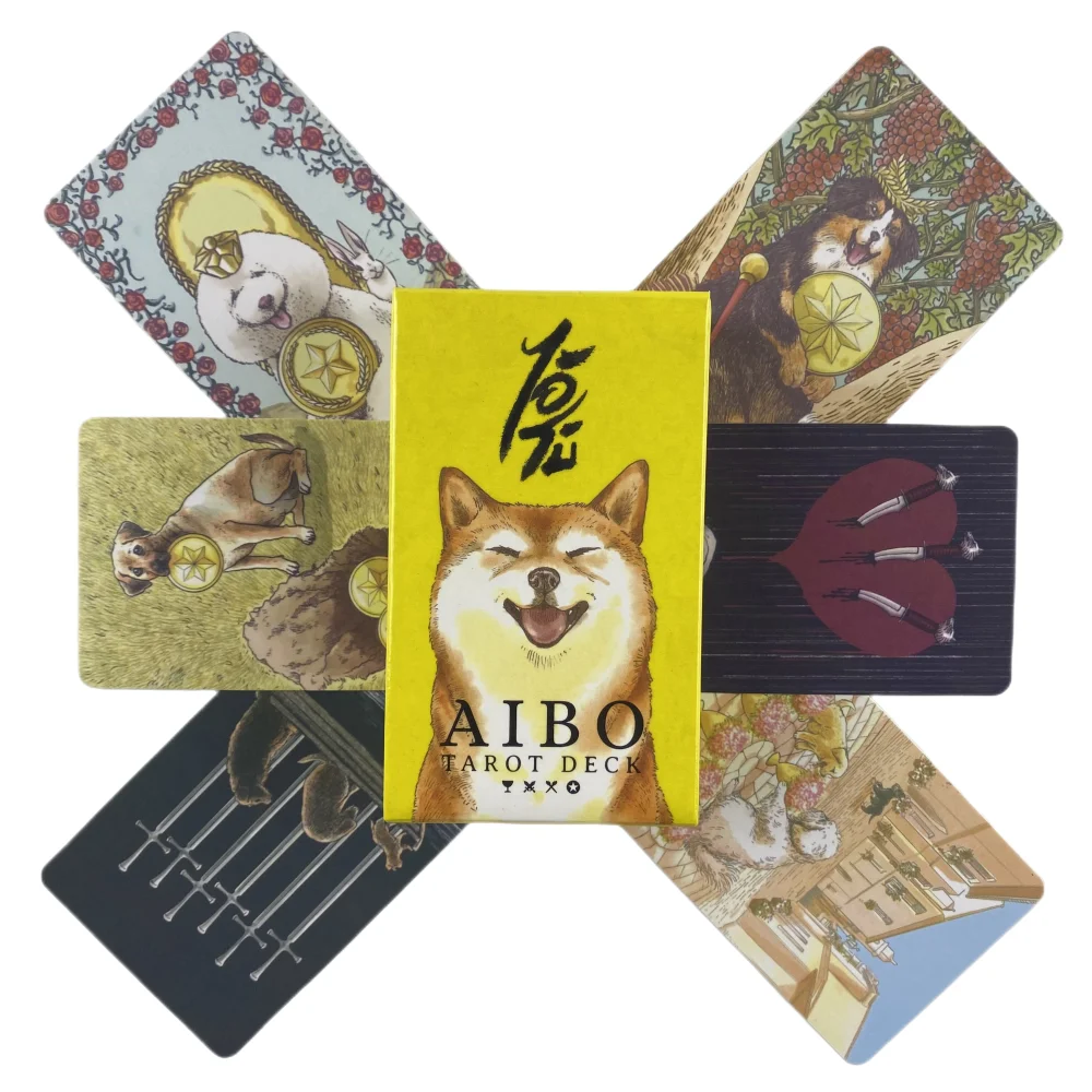 Cute Dog Aibo Tarot cards Guidebook Card Game Tarot Deck New Beginner Divination Oracle Party Game Occult
Cute Dog Aibo Tarot cards Guidebook Card Game Tarot Deck New Beginner Divination Oracle Party Game Occult